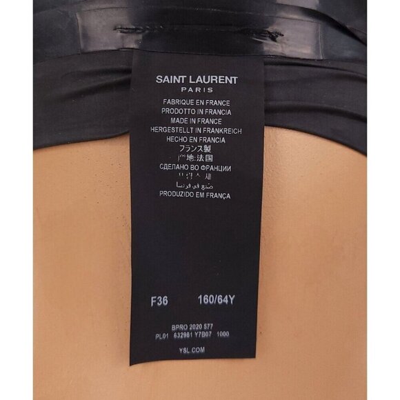 Saint Laurent Latex Leggings Size F36 US 4 Black - Picture 8 of 15